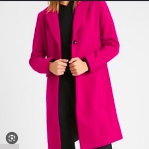 Banana Republic Factory Magenta Pink Coat